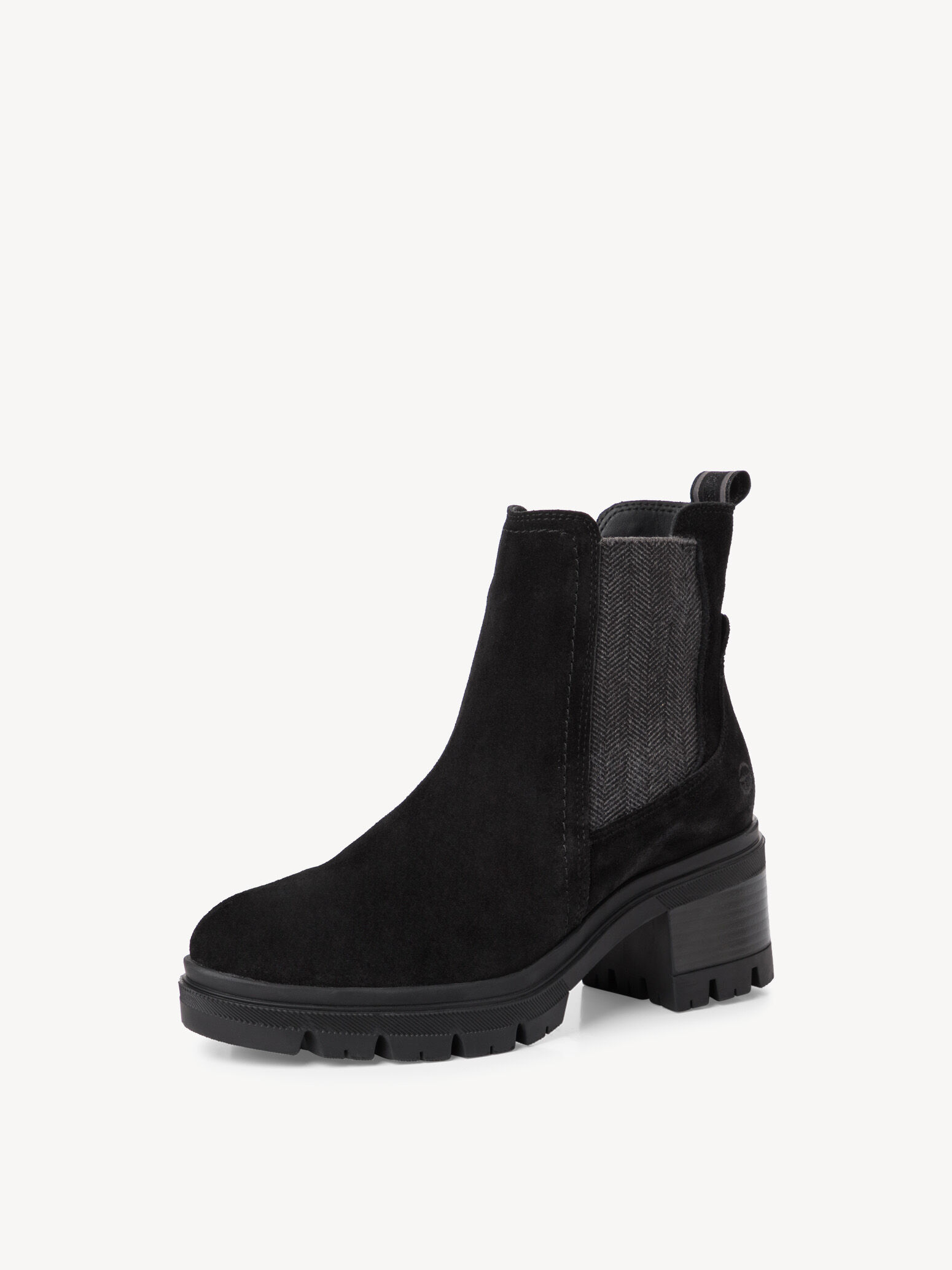 Bottine Chelsea en cuir - noir