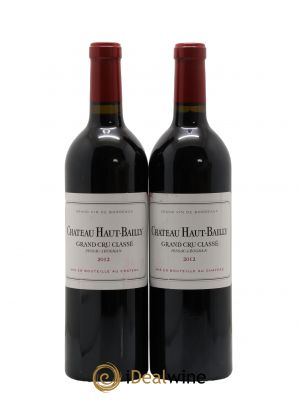 Château Haut-Bailly Cru Classé de Graves  2012 - Lot de 2 Bouteilles