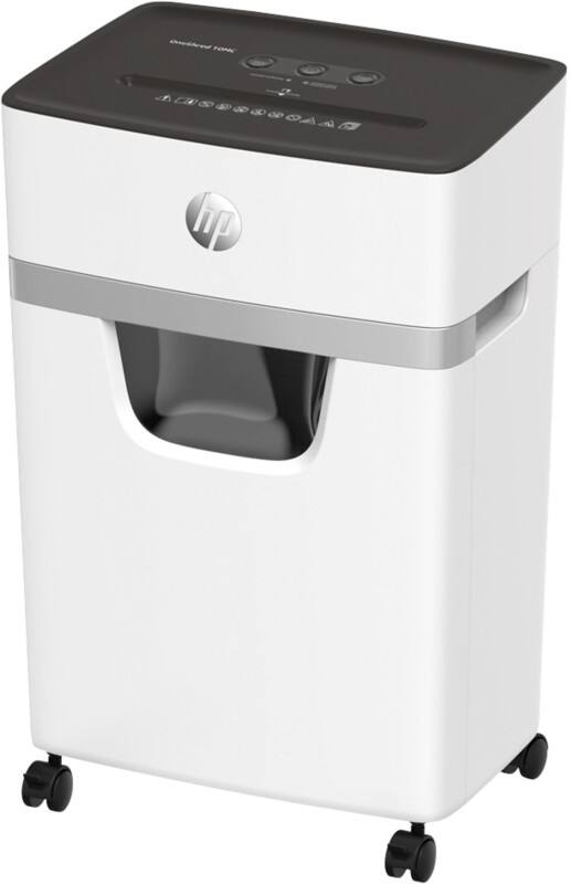 HP Aktenvernichter OneShred 10MC Mikroschnitt Sicherheitsstufe P-5 10 Blatt