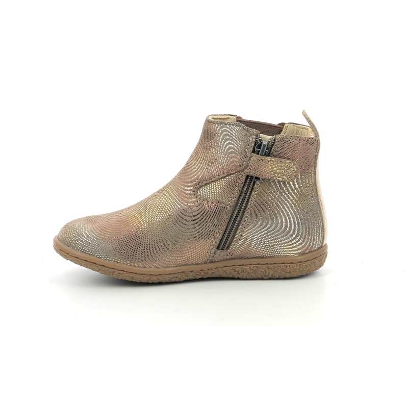 Boots cuir Vermillon
