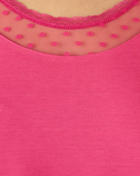 T-shirt manches longues Thermol'love tulle plumetis