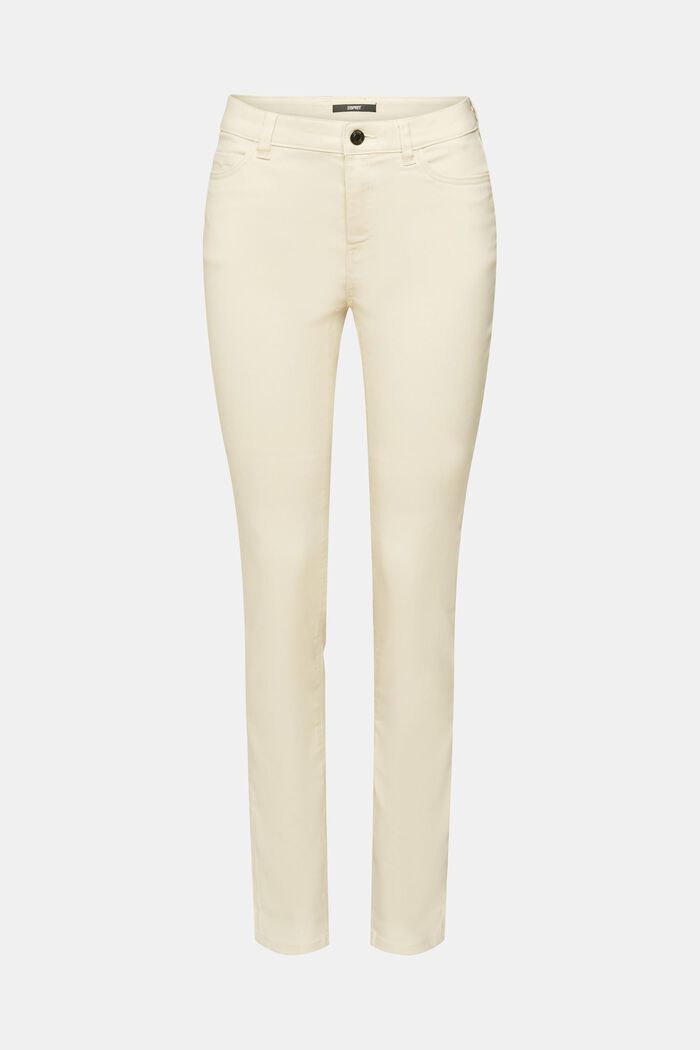 High-Rise-Hose im Slim Fit aus Kunstleder