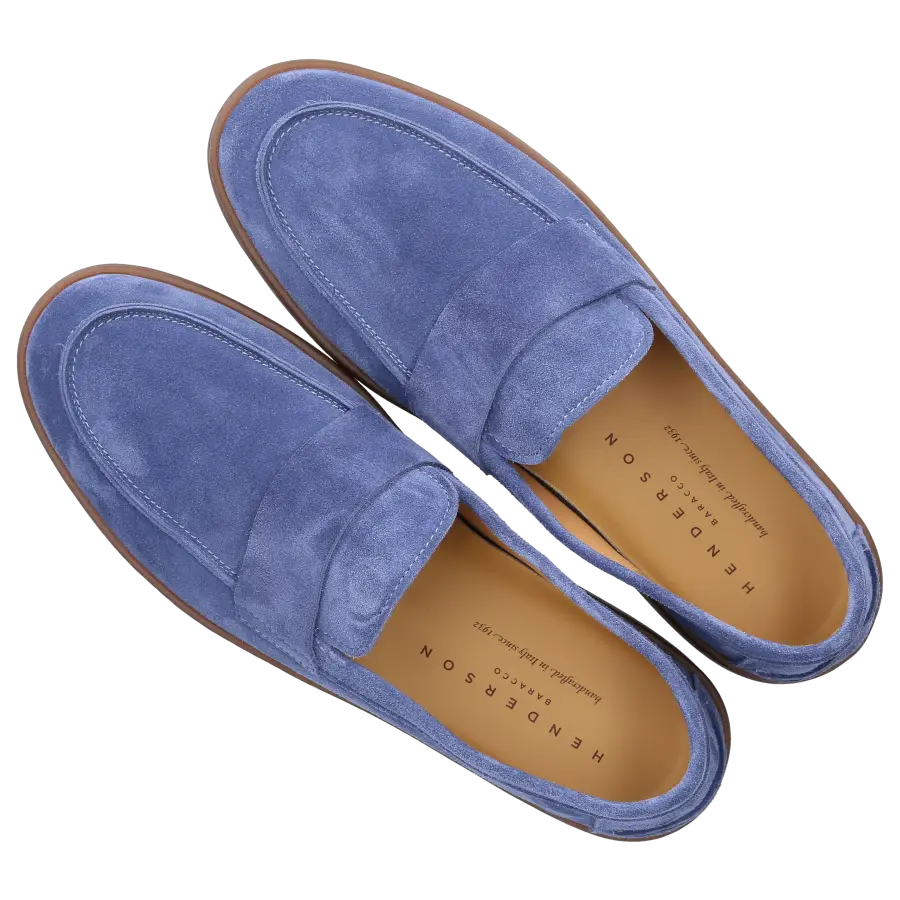 Henderson - Loafer SIFNOS Veloursleder - blau
