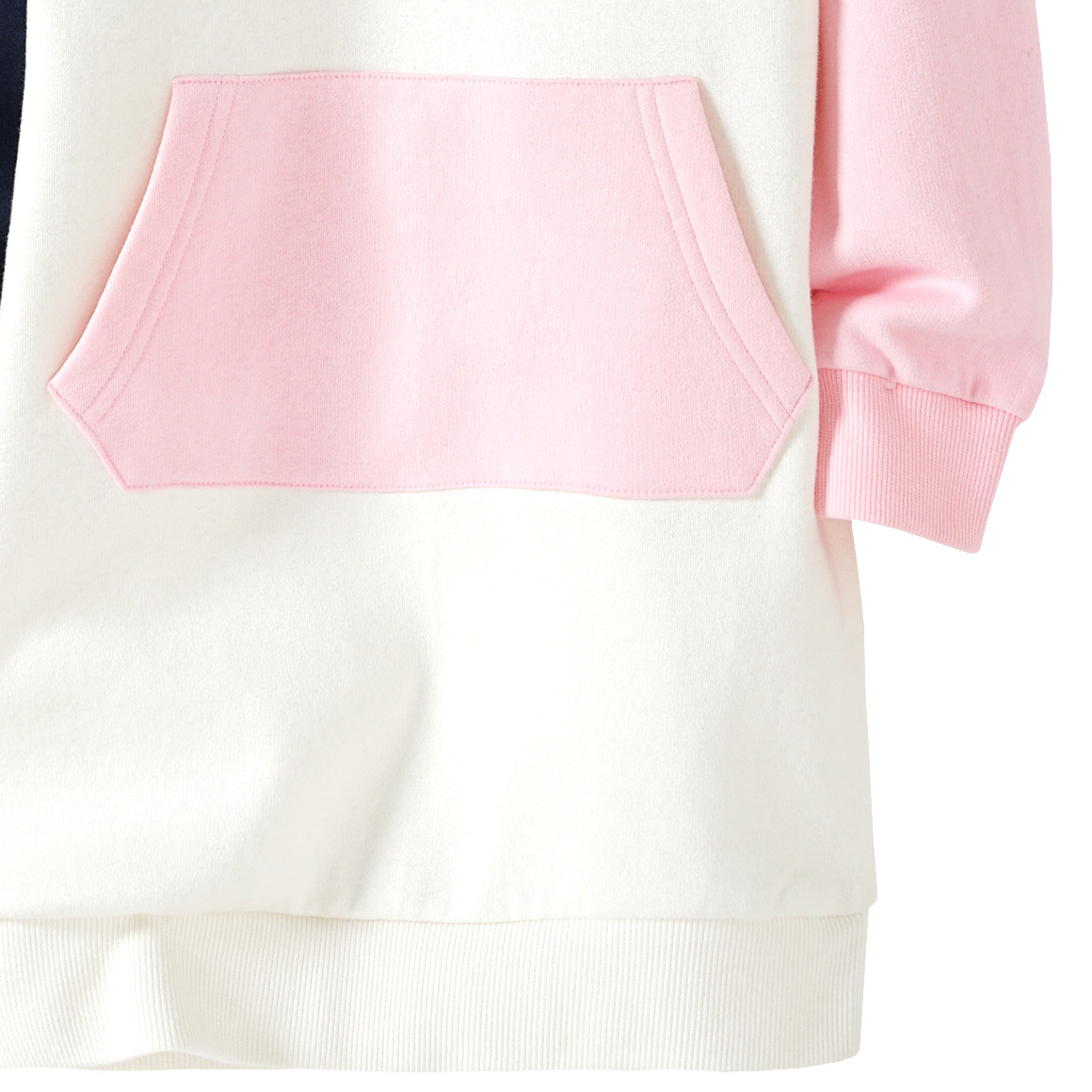 Mädchen Sweatkleid mit Kapuze