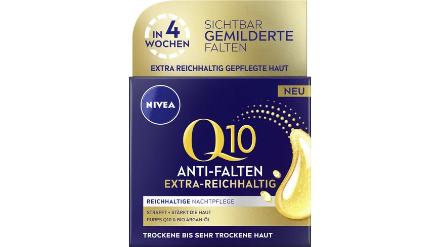 NIVEA Q10 Anti-Falten Extra-Reichhaltige Nachtpflege 50 ml