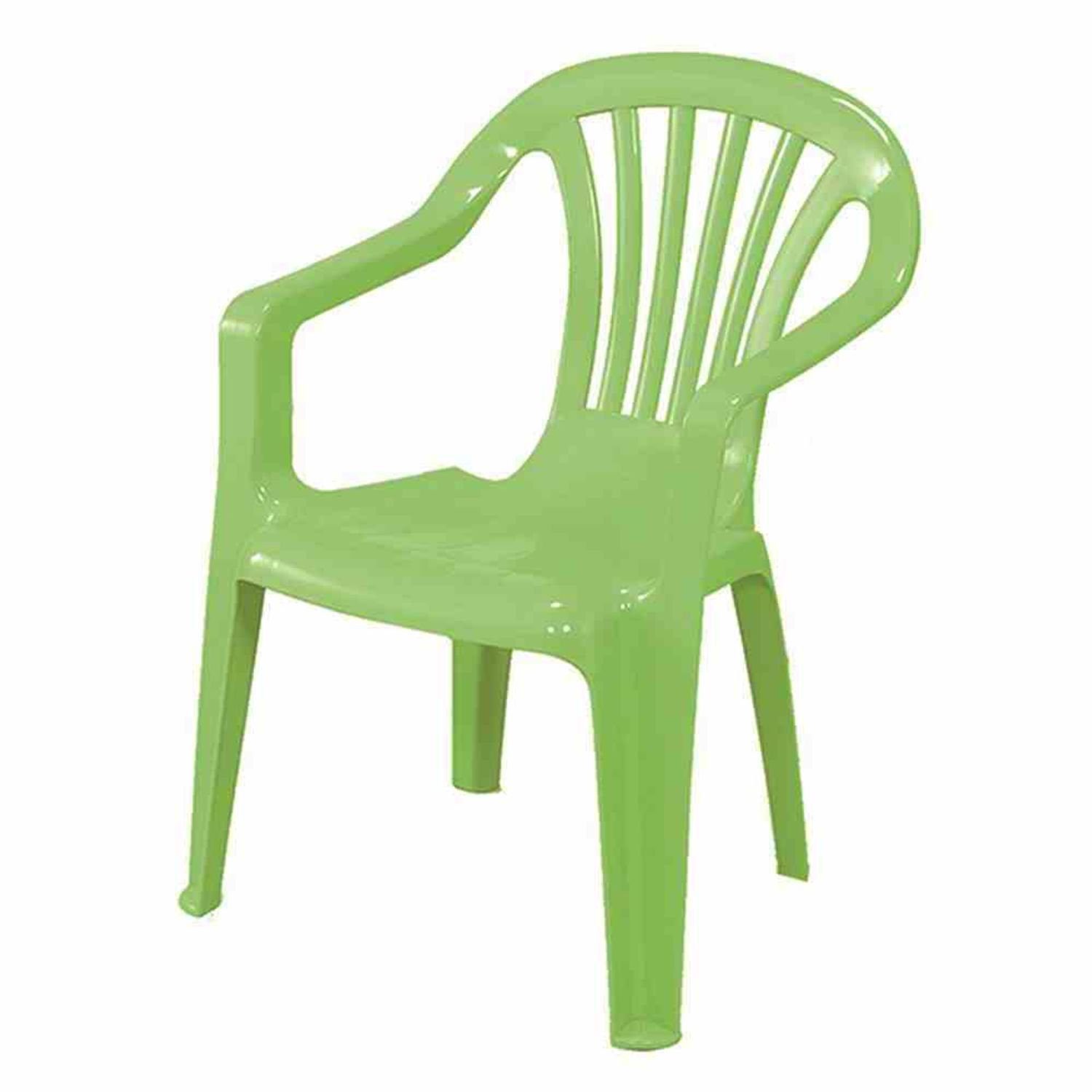 Ipae-Progarden Kinderstuhl Kinderstuhl, limegreen Vollkunststoff, Monoblock, stapelbar