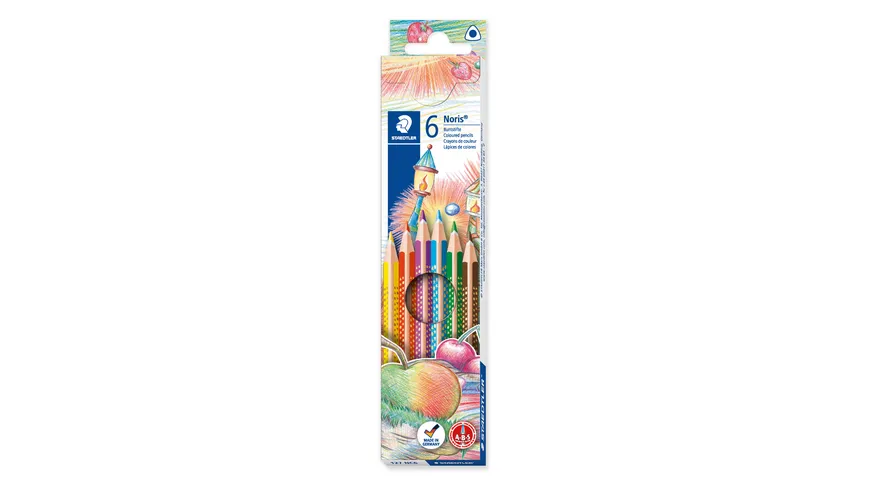 STAEDTLER Farbstift Noris Club triplus® Slim 6er Etui mehrfarbig