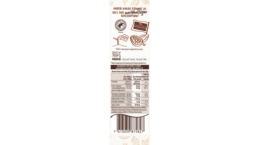 Nestlé Choclait Chips weiß 115 g