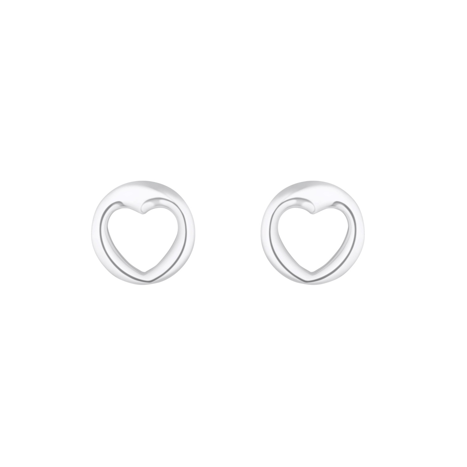 Ohrstecker für Damen. 925 Sterling Silber | Herz