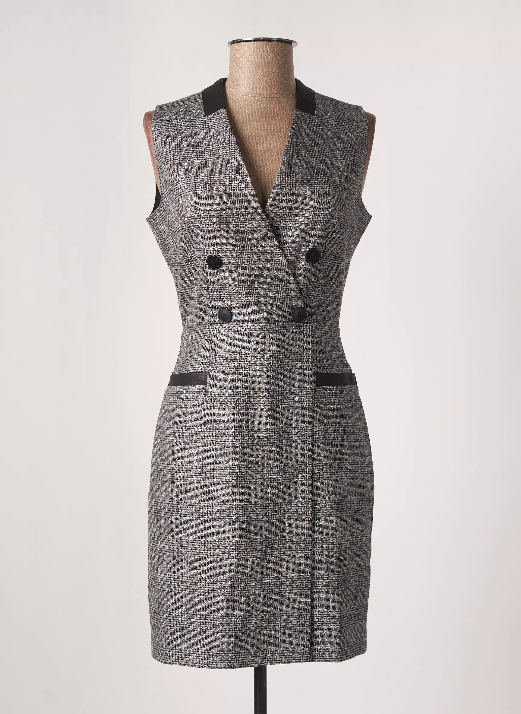 Morgan Robes Courtes Femme couleur gris