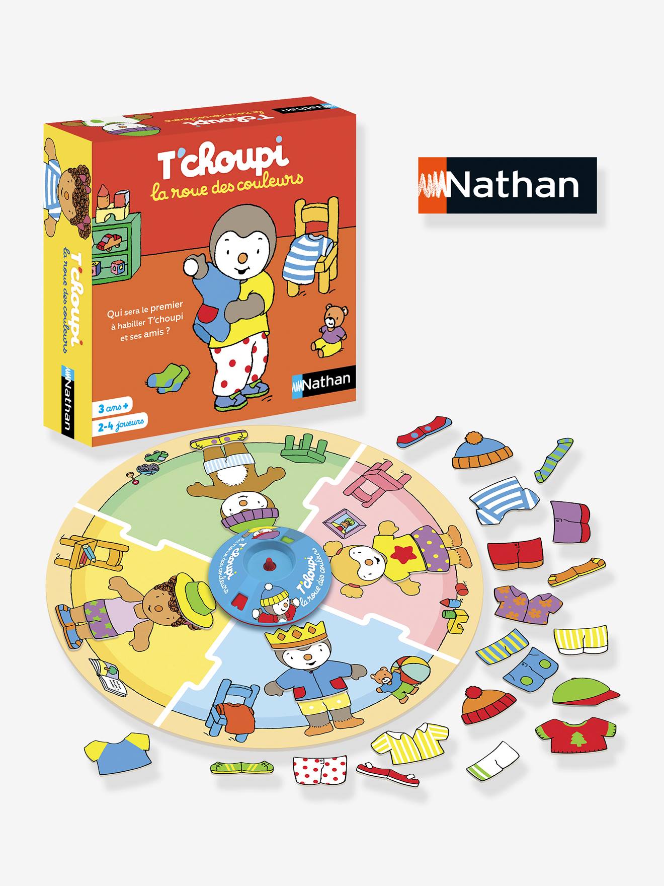 Jeu des couleurs T'choupi NATHAN rouge