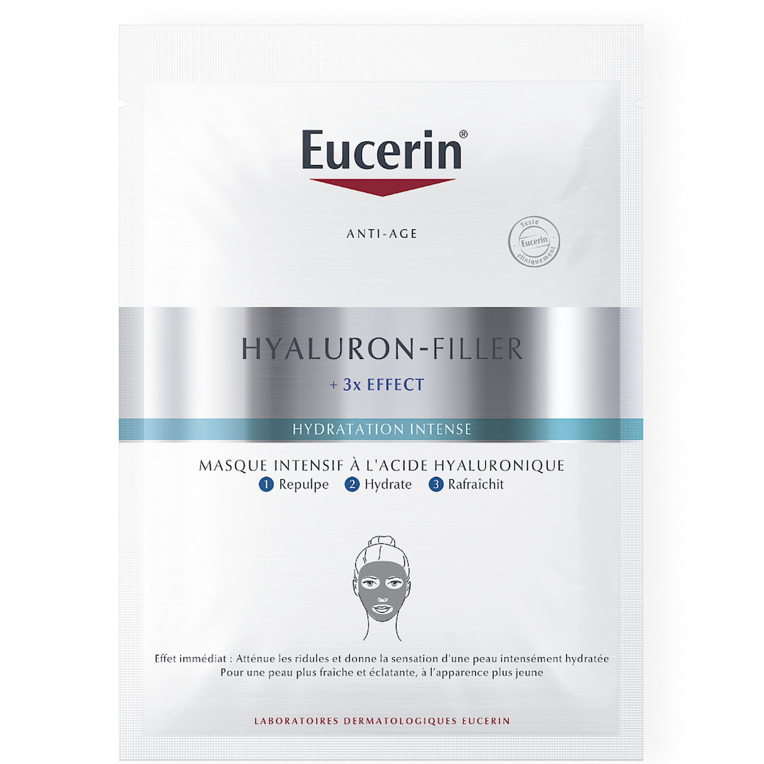 Eucerin Hyaluron-Filler +3x Effect Masque Intensif à l'Acide Hyaluronique