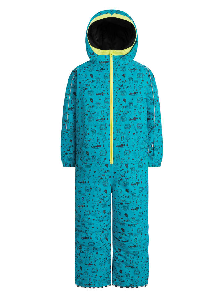 WeeDo Overall COSMO UNIVERSE in petrol neongelb günstig kaufen 92