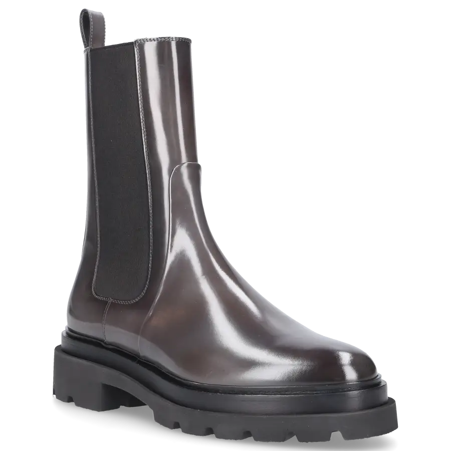 Santoni - Chelsea Boots 59524 Kalbsleder - grau