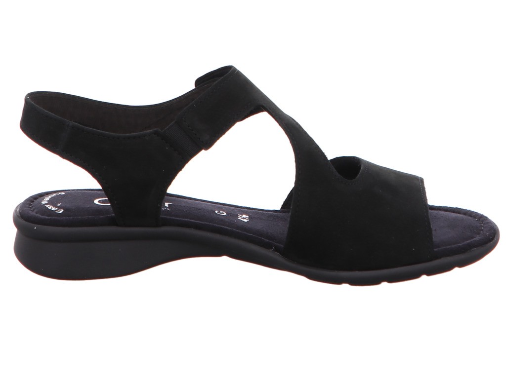 GABOR Komfort Sandalen schwarz Gabor Comfort Riemchensandale 26.063.47
