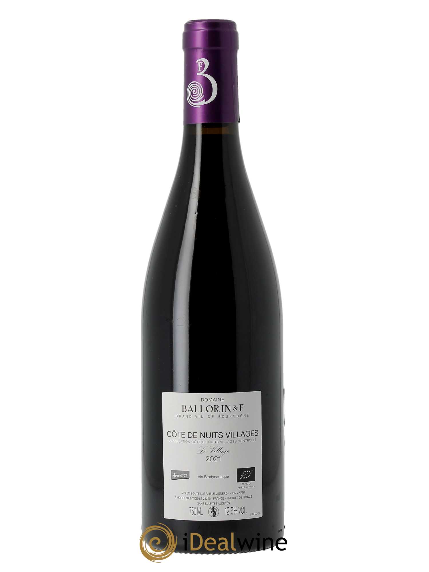 Côte de Nuits-Villages Le Village Ballorin & F(Domaine)  2021 - Lot de 1 Bouteille