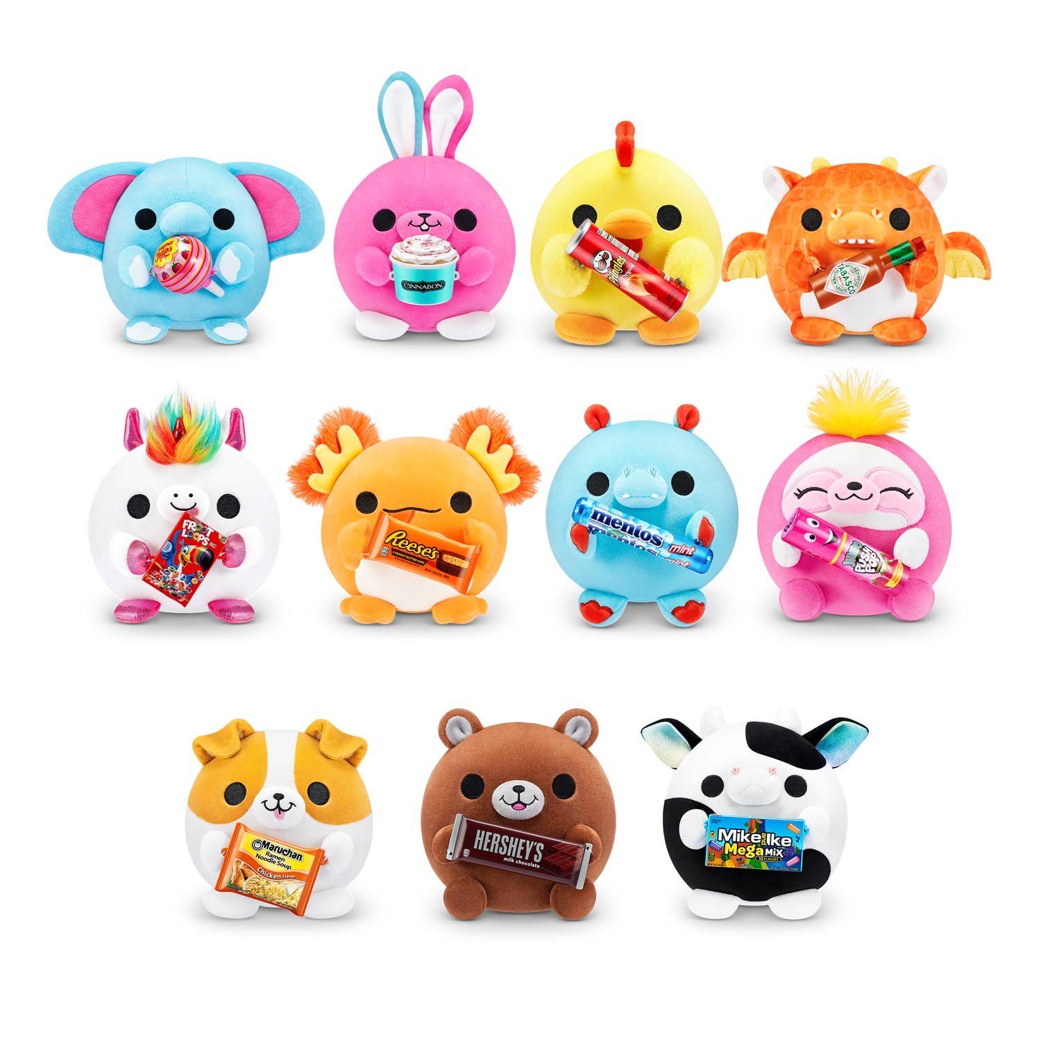 ZURU Spielfigur ZURU 77510 - SNACKLES Plüsch 14 cm - Serie 1