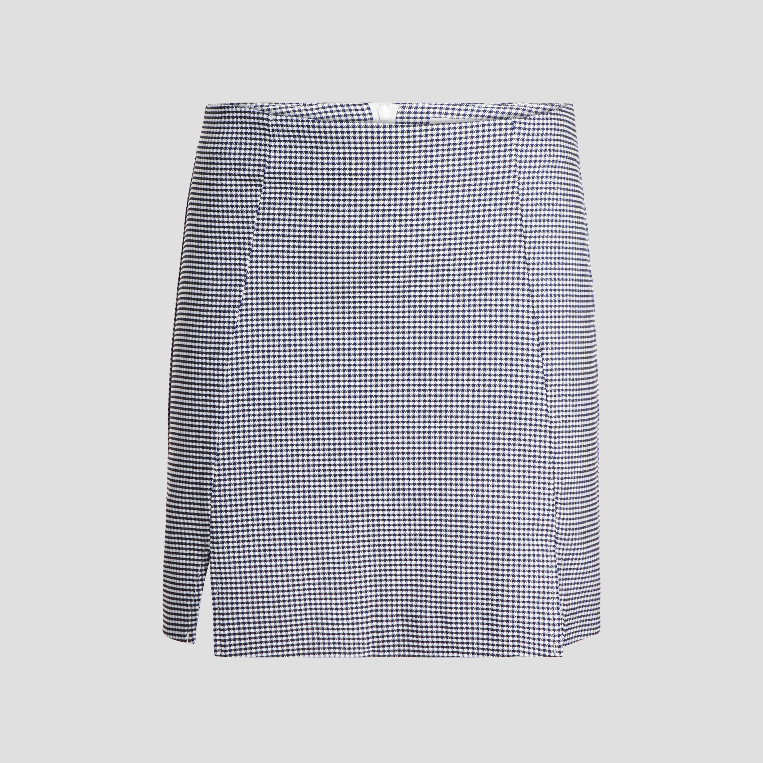 Jupe droite fendue bleu femme | La Halle