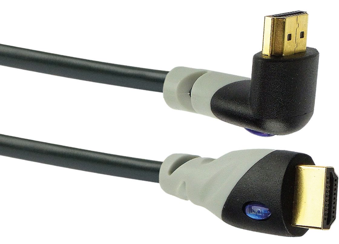 Schwaiger HDMW15 1,5 Meter gewinkelte High Speed HDMI-Kabel