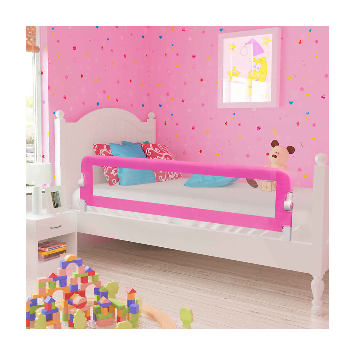 Kleinkind Sicherheit Bettgitter 150x42 cm Rosa