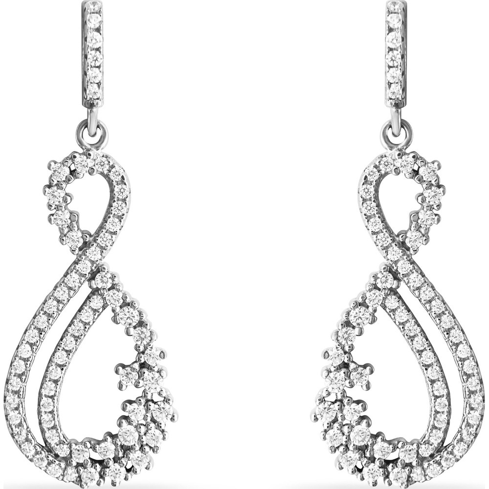 FAVS Boucles d'oreilles à fermoir à poussette 925 Argent Boucles d'oreilles