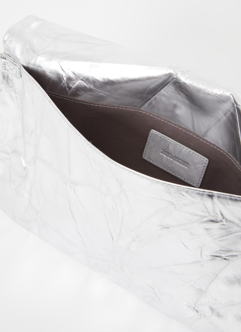 Zadig&Voltaire Rock Eternal XL ādas sajūga soma ar metālisku apdari