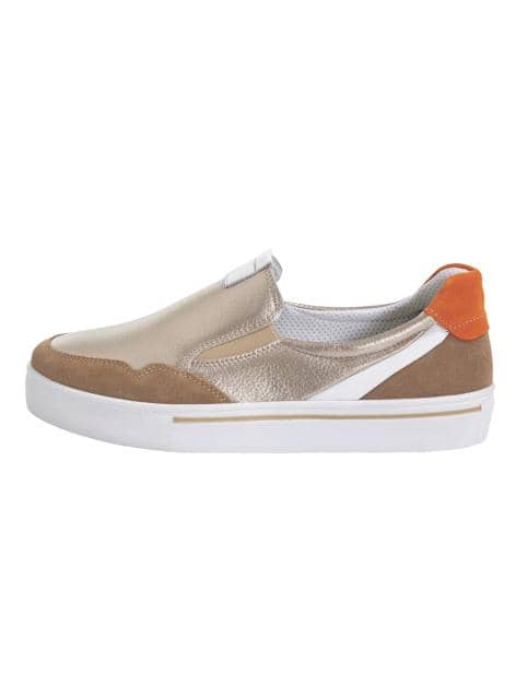 Slipper in Metallic Optik