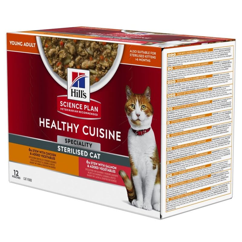 Hill's Science Plan Healthy Cuisine Adult Sterilised mit Huhn & Lachs