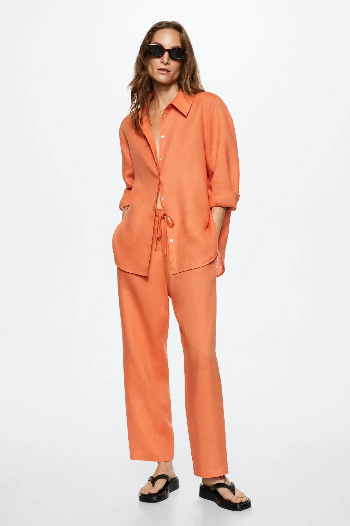 MANGO  Orange Damenhose 27067105