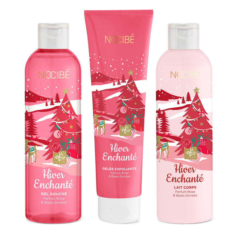 Nocibé Hiver Enchanté - Mon Coffret Bain Coffret parfum rose & baies givrées