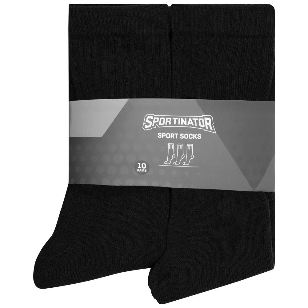 SPORTINATOR Sportsocken 10 Paar schwarz