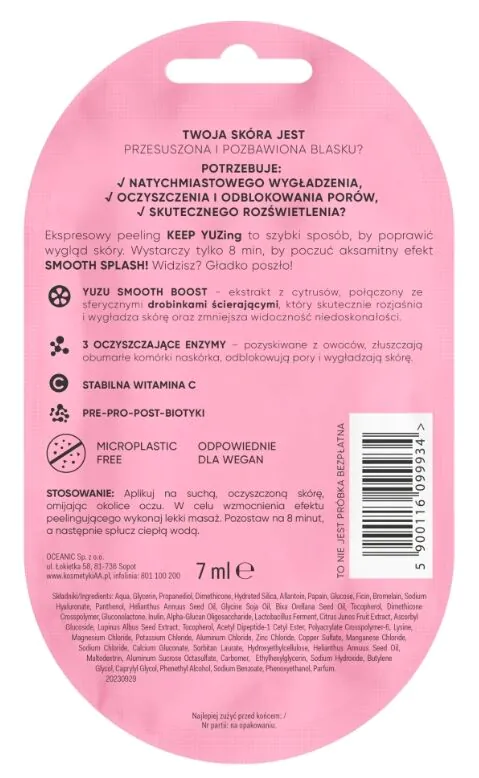 AA Keep Yuzing Express fermentinis pilingas su dalelėmis
