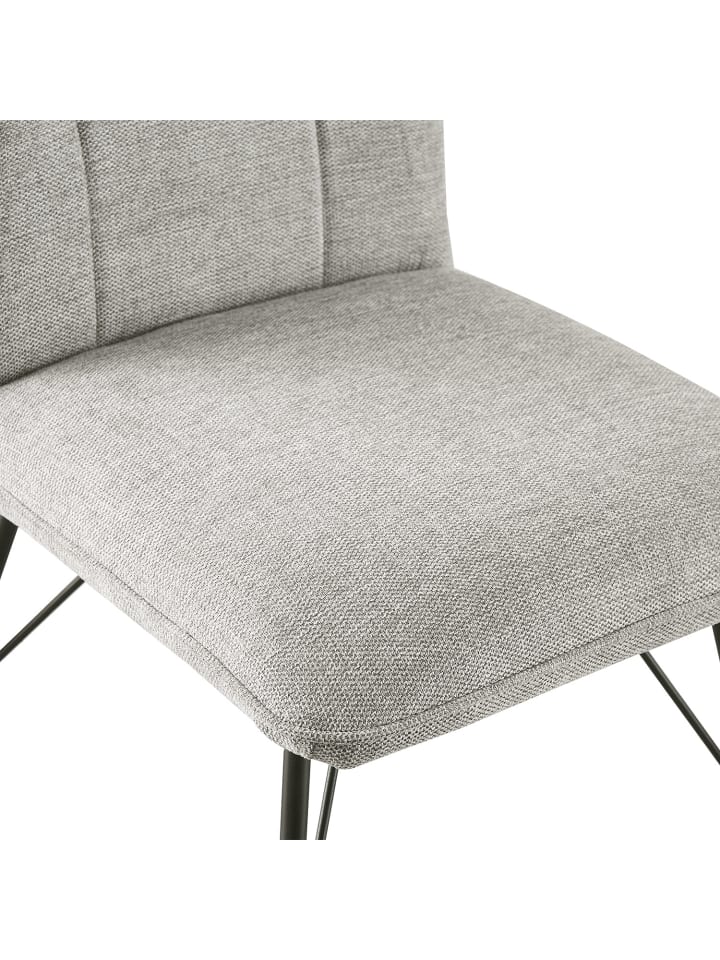 B&D Home 2er-Set: Esszimmerstuhl NELE in Grau - (B)49 x (H)85 x (T)61,5 cm günstig kaufen onesize