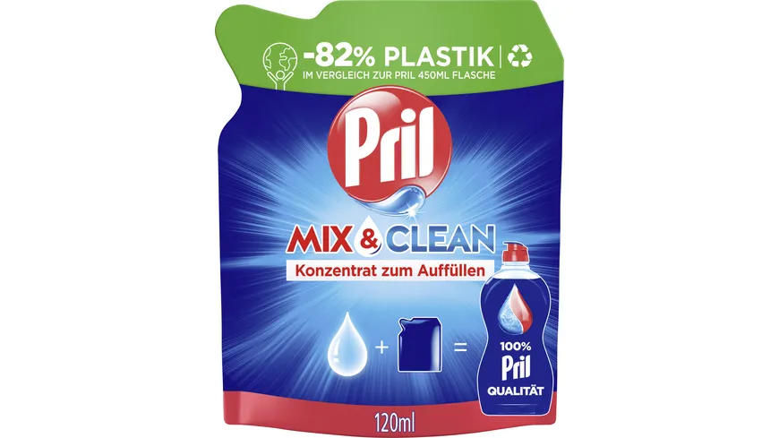 PRIL Handgeschirrspülmittel Konzentrat Mix & Clean Original 120 ml
