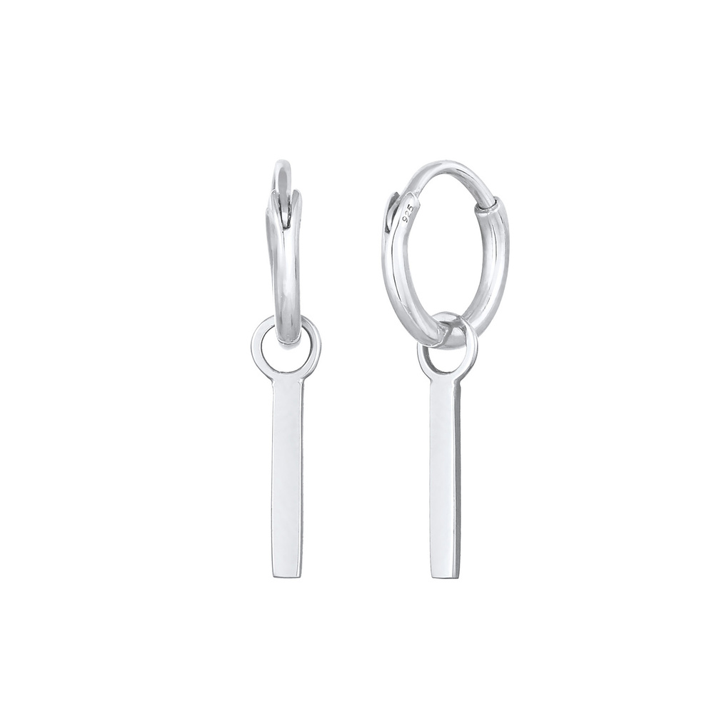 Elli Elli Boucles d'Oreilles Créoles Géo Pendentif Trend Basic Boucles d'Oreilles Femm Boucles d'oreilles