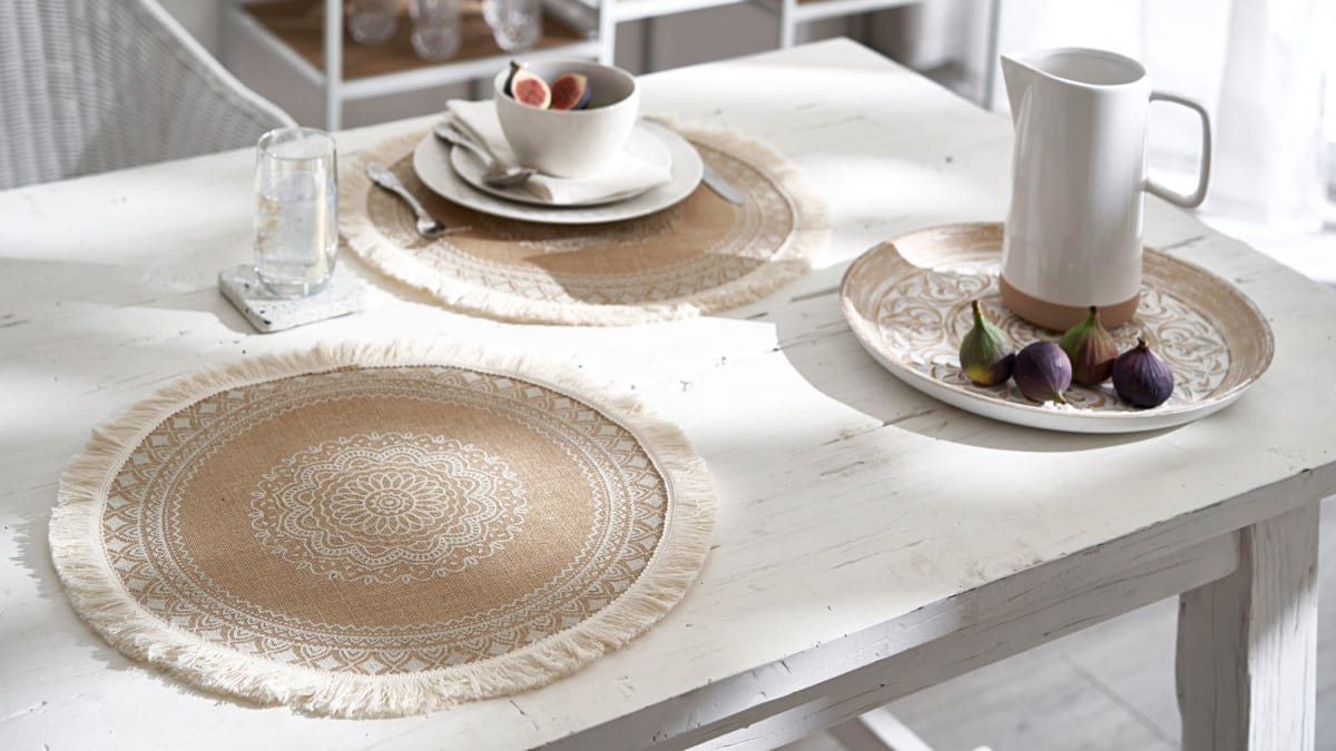 Jute-Platzmatten-Set. 4-tlg.. Tarifa
