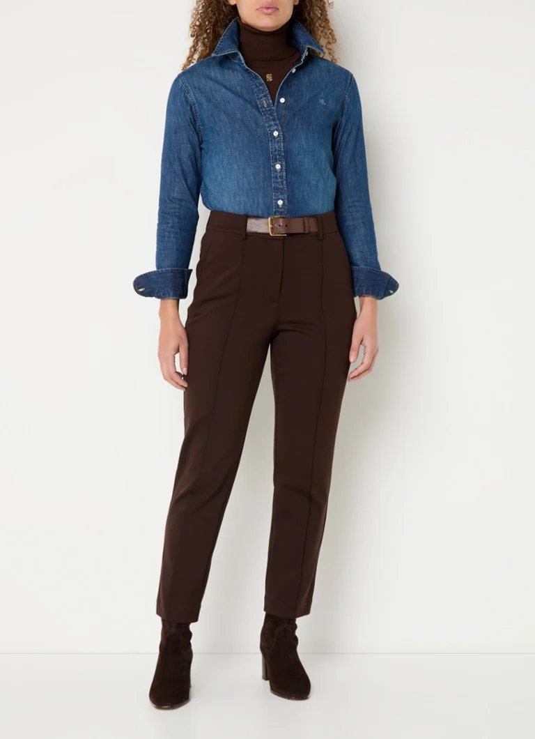 Μπλούζα Ralph Lauren με σχέδιο chambray και κέντημα λογότυπου