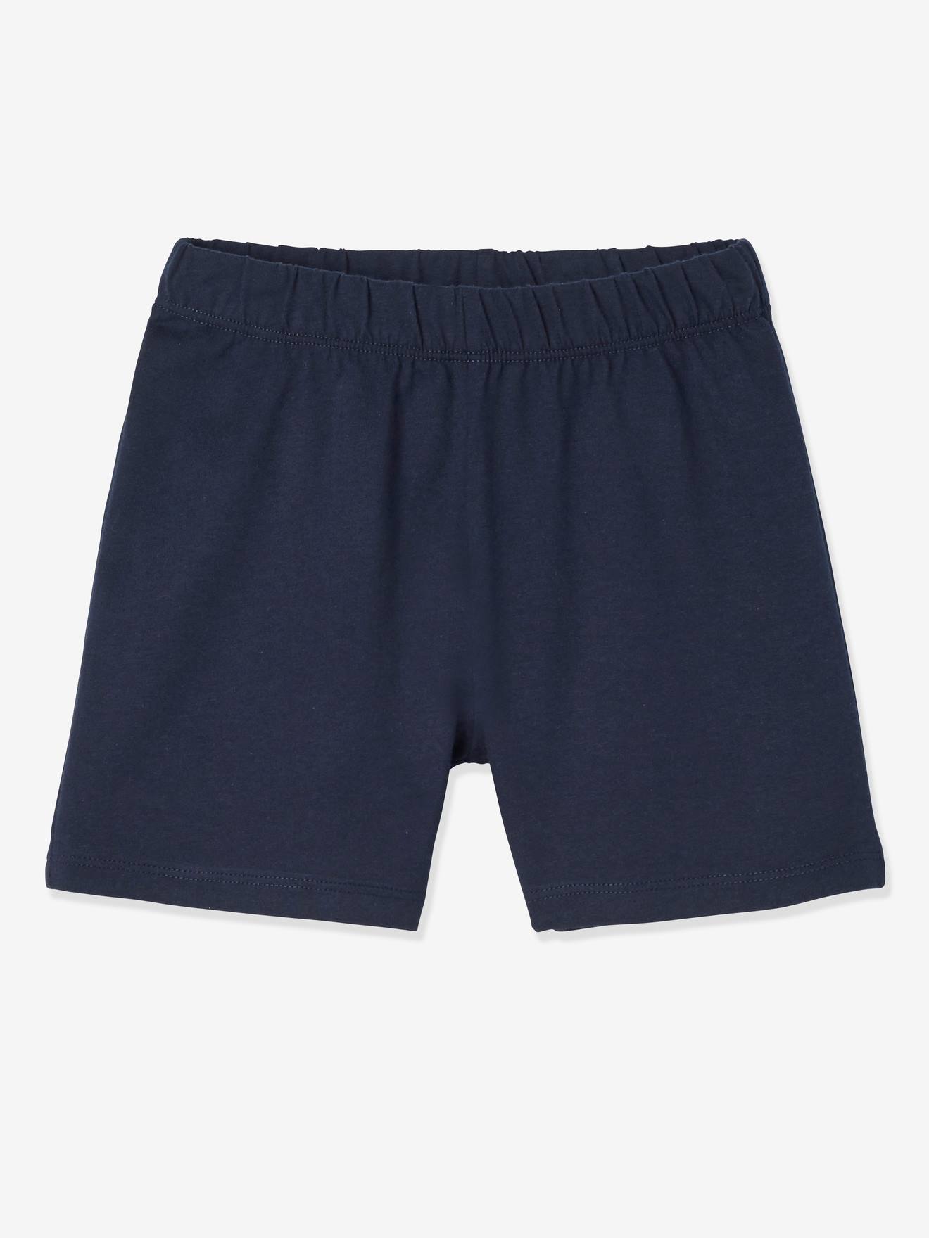 Vertbaudet 2er-Pack kurze Jungen Schlafanzüge BASIC Oeko-Tex - pack grau/nachtblau