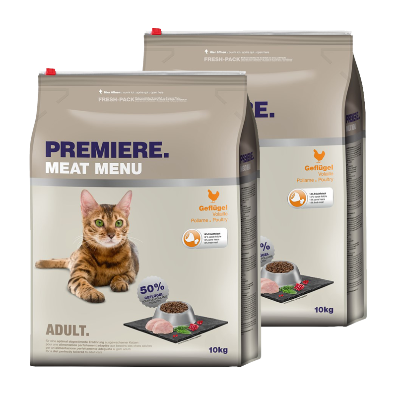 PREMIERE Trockenfutter PREMIERE Adult Geflügel 2x10 kg
