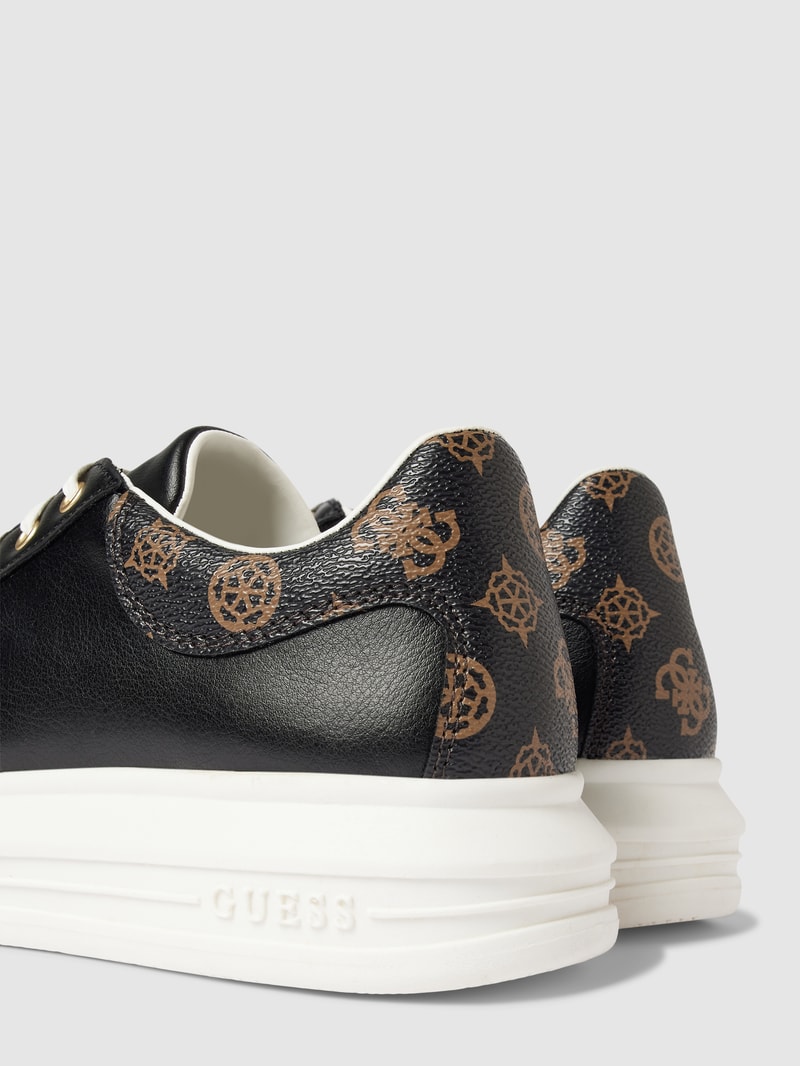 Sneaker mit Label-Print Modell 'VIBO' in schwarz