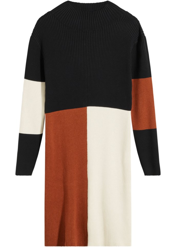 gemustertes Strickkleid