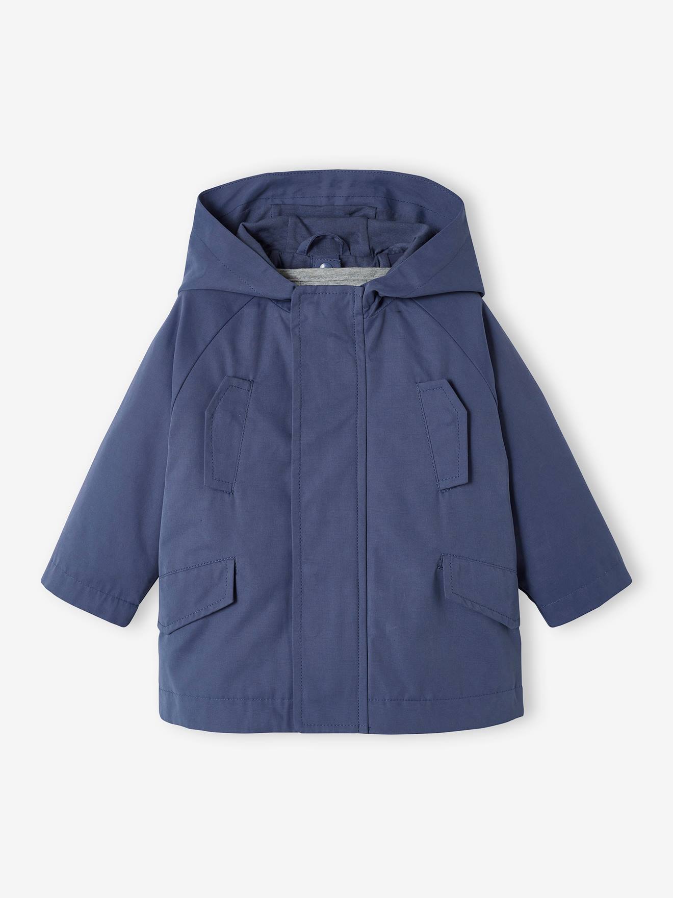 Vertbaudet Baby Regenjacke mit Innenjacke - dunkelblau