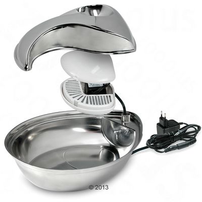Raindrop Trinkbrunnen aus Edelstahl, 1,7 Liter