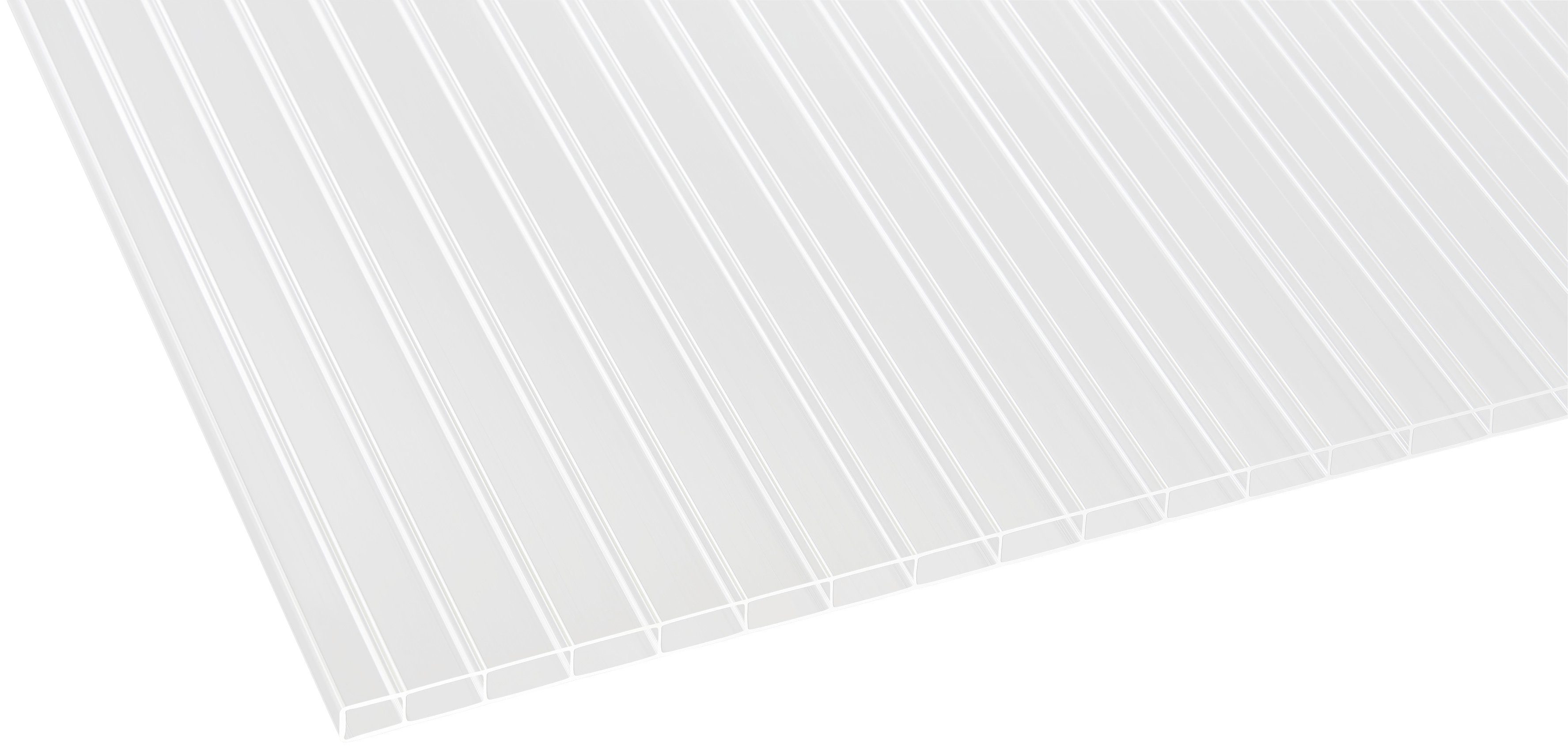 GUTTA Terrassendach Premium, BxT: 913,5x406 cm, Bedachung Dachplatten, BxT: 914x406 cm, Dach Acryl klar