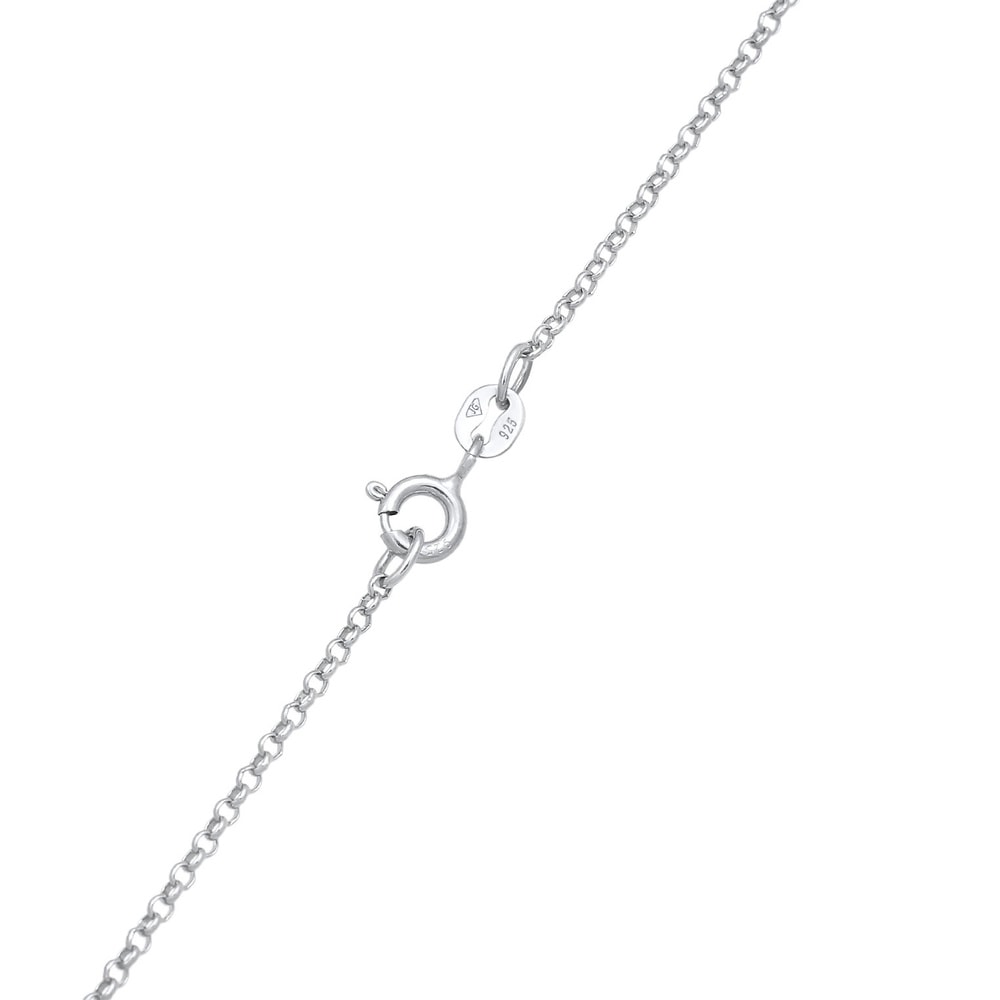 Elli Elli Collier Femmes Plaquettes Organic 333 Support en Argent Sterling 925 Bijoux