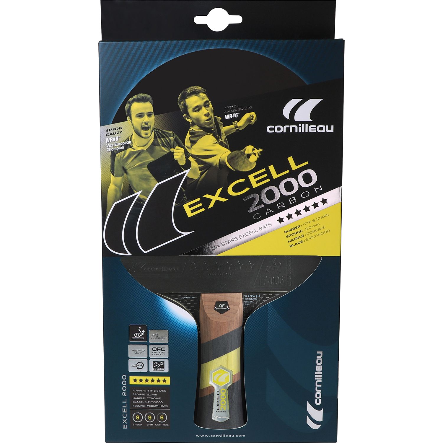 Cornilleau Excell 2000 Carbon-Tischtennisschläger