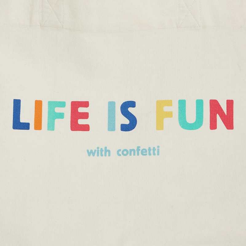 Tote bag CONFETTI blanc mixte