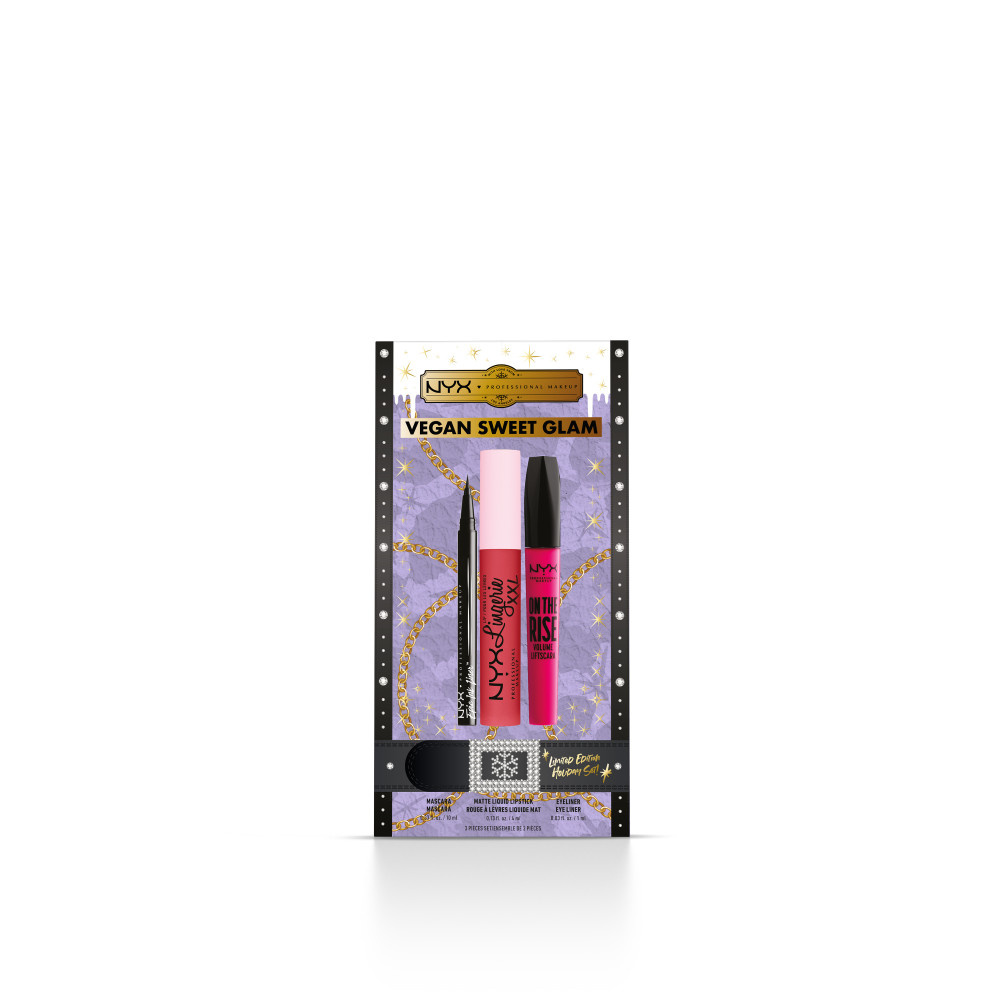 NYX Professional Makeup NYX Professional Makeup Coffret Vegan Sweet Glam Coffret mascara, eyeliner et rouge à lèvres