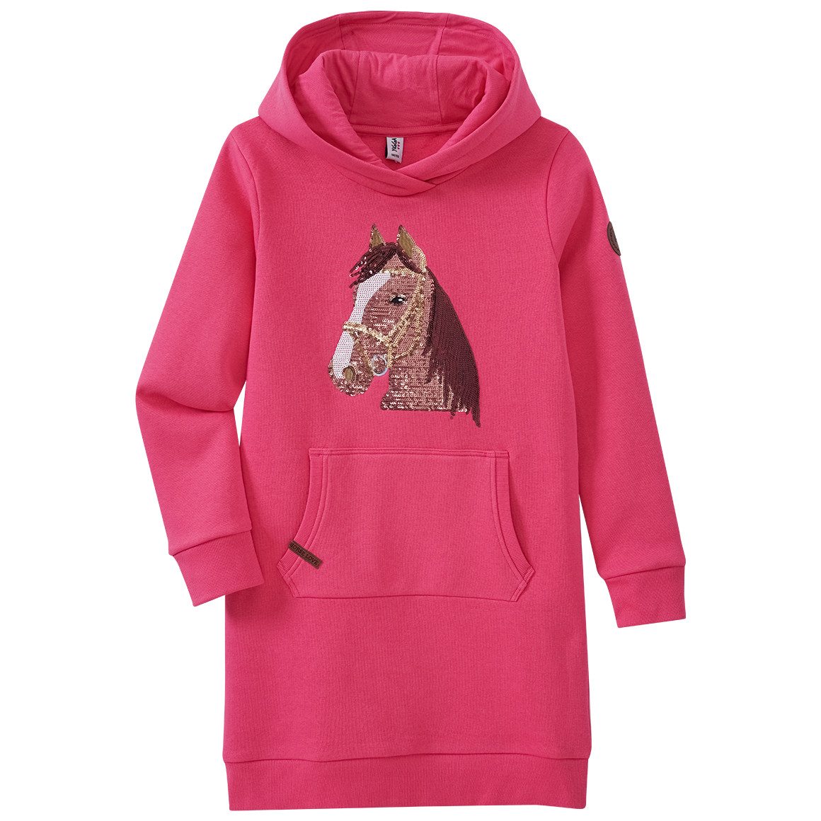 Mädchen Sweatkleid mit Pailletten