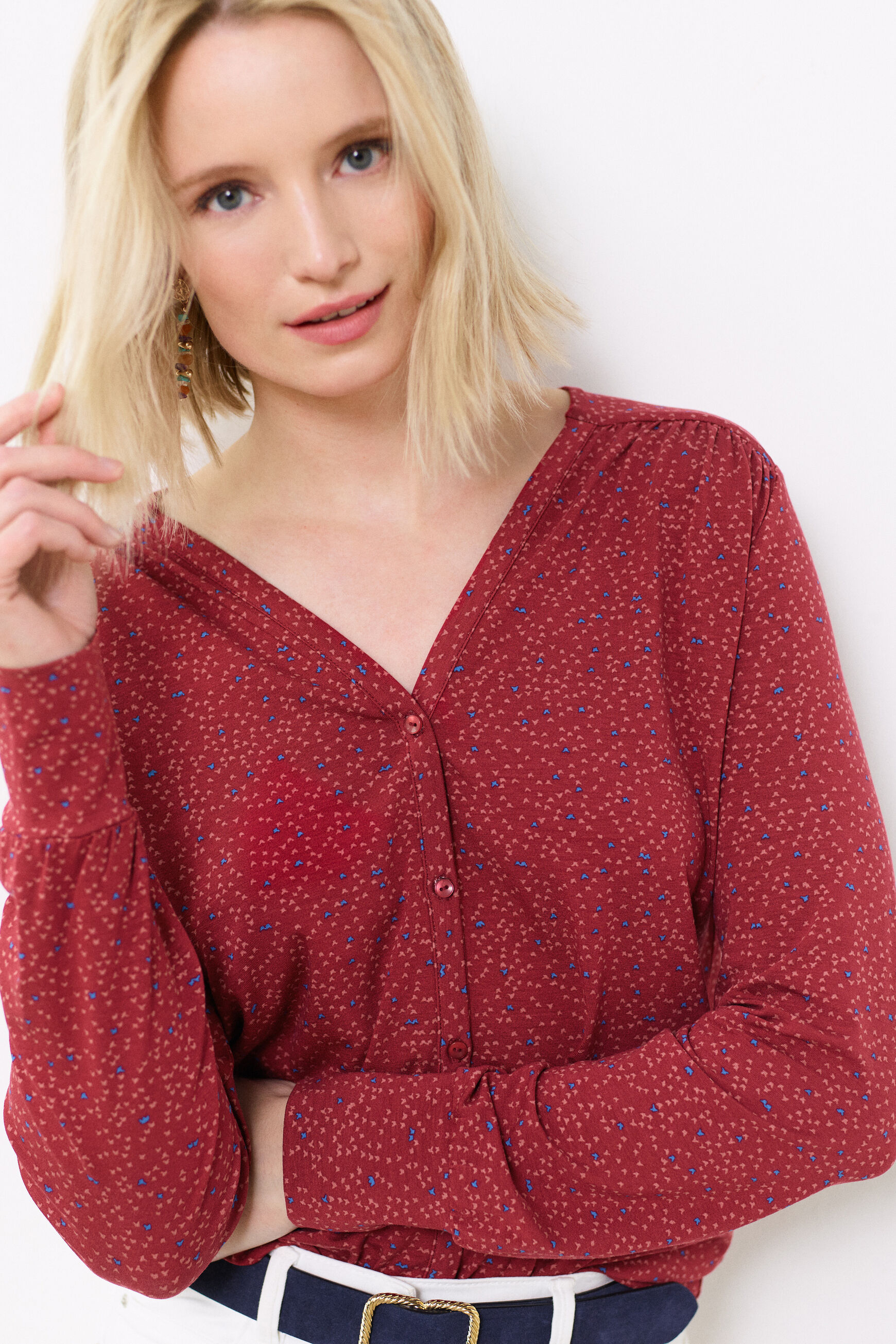t-shirt zoe prune femme